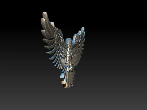 Eagle Pendant jewelry 3D Print Model