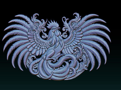Cockfighting Pendant Jewelry Modelo de impresión 3D
