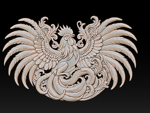 Cockfighting Pendant Jewelry Modelo de impresión 3D
