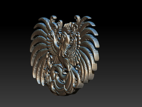 Cockfighting Pendant Jewelry Modelo de impresión 3D