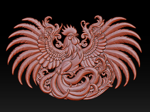 Cockfighting Pendant Jewelry Modelo de impresión 3D