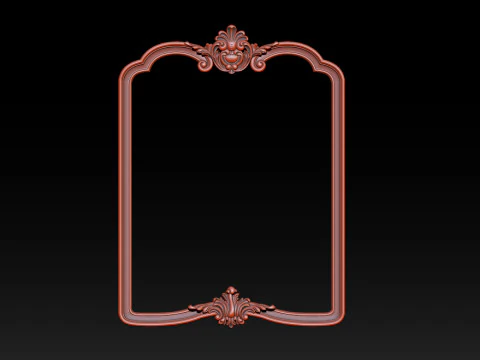 Classical carved frame 3D Print Model