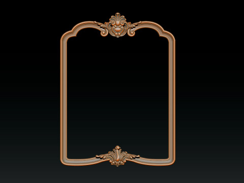 Classical carved frame 3D-Druckmodell