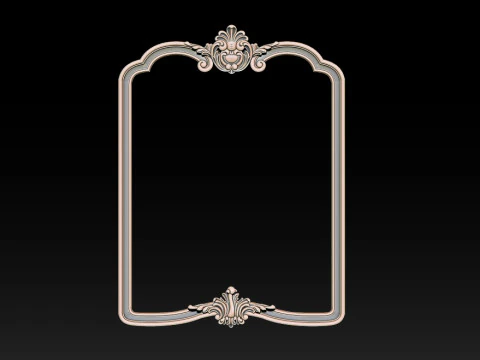 Classical carved frame 3D Print Model