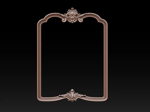 Classical carved frame 3D Print Model