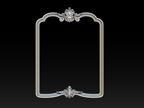 Classical carved frame 3D-Druckmodell