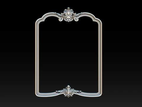 Classical carved frame 3D Print Model