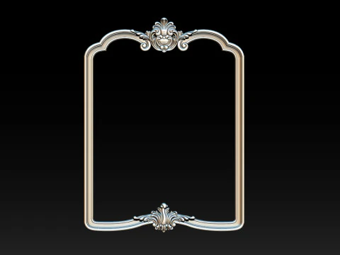 Classical carved frame 3D Print Model
