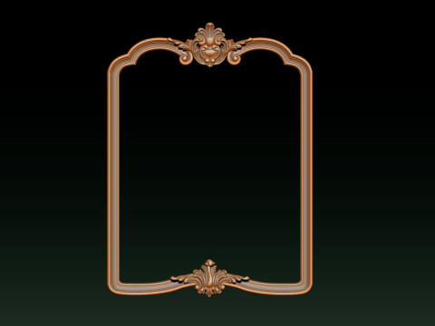 Classical carved frame 3D-Druckmodell