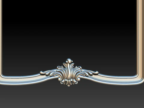 Classical carved frame 3D Print Model