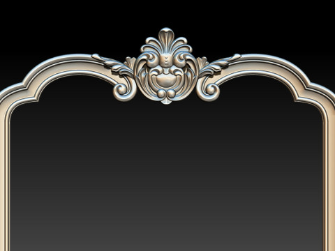 Classical carved frame 3D-Druckmodell