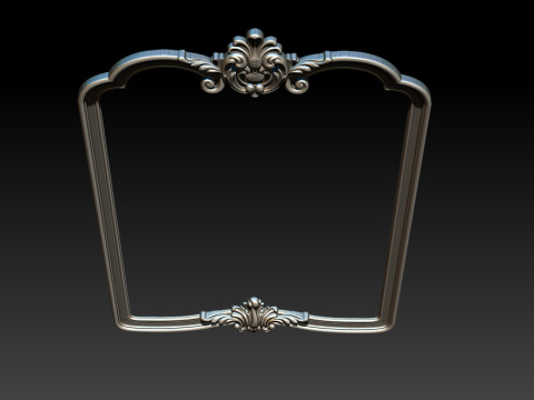 Classical carved frame 3D-Druckmodell