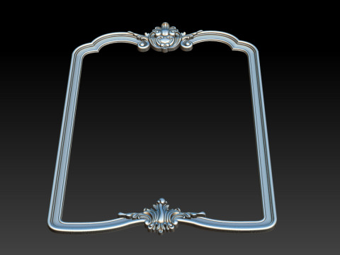 Classical carved frame 3D-Druckmodell