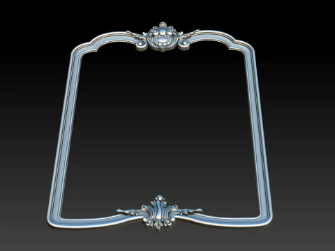 Classical carved frame 3D Print Model