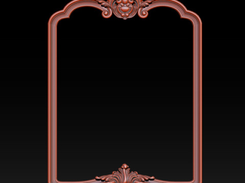 Classical carved frame 3D-Druckmodell