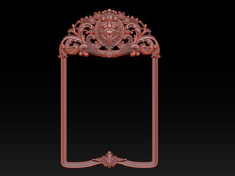 Classical carved frame 3D Print Model