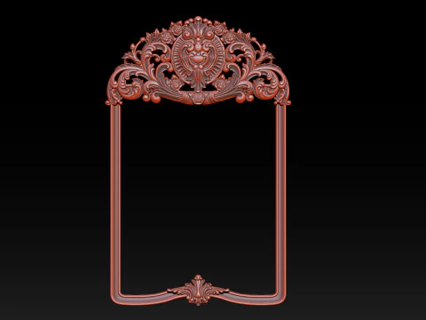 古典雕花画框 3D 打印模型
