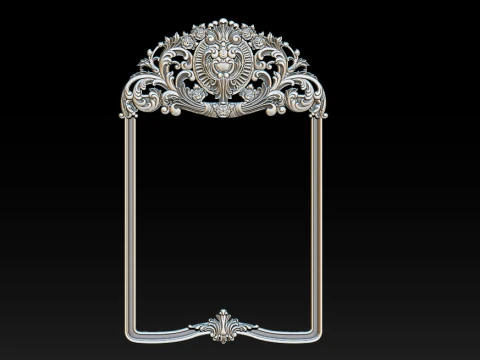 Classical carved frame 3D Print Model