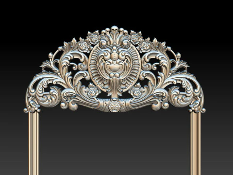 Classical carved frame 3D Print Model