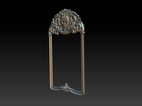 Classical carved frame 3D-printmodel