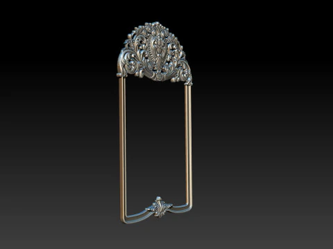 Classical carved frame 3D Print Model