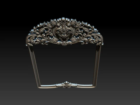 Classical carved frame 3D Print Model