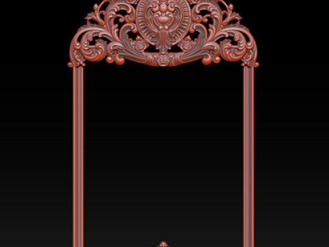 Classical carved frame 3D-printmodel