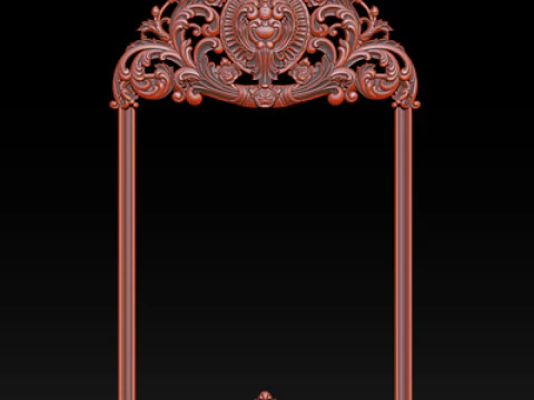 Classical carved frame 3D Print Model