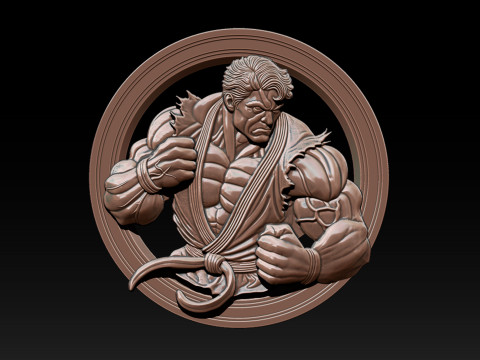 Mighty Hero 25D Relief Model for CNC and 3D Printing 3D 프린트 모델