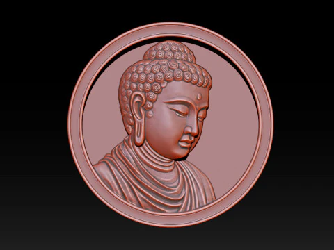 Скульптура головы Будды с ЧПУ 3D Принт Модель