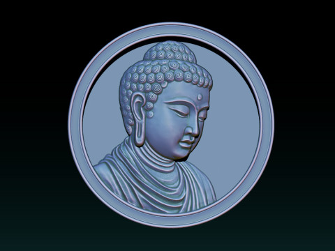 CNC Buddha Head Sculpture 3D-printmodel