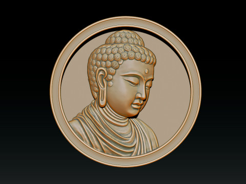 CNC Buddha Head Sculpture 3D-printmodel