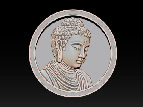 CNC Buddha Head Sculpture 3D-printmodel