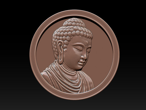 CNC Buddha Head Sculpture 3D-printmodel