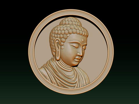 CNC Buddha Head Sculpture 3D-printmodel
