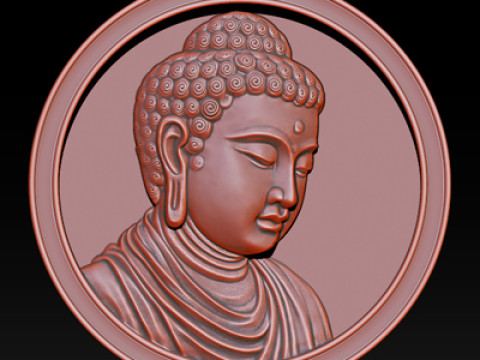 CNC Buddha Head Sculpture 3D-printmodel