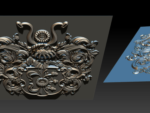 Exquisite Relief Models for CNC and 3D Printing 3Dプリントモデル