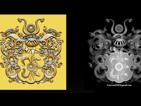 Exquisite Relief Models for CNC and 3D Printing 3Dプリントモデル