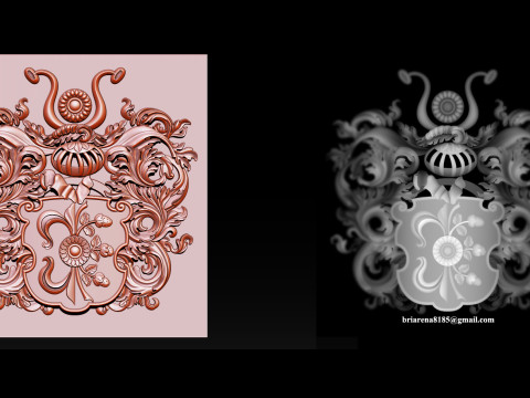 Exquisite Relief Models for CNC and 3D Printing 3Dプリントモデル