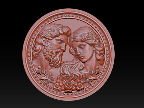 Eternal Love Relief Model 3D 프린트 모델