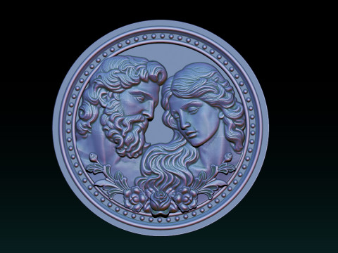 Eternal Love Relief Model 3D 프린트 모델