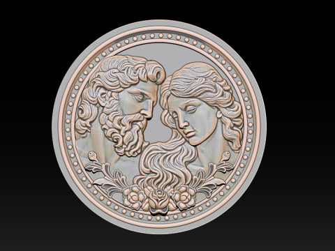 Eternal Love Relief Model 3D 프린트 모델