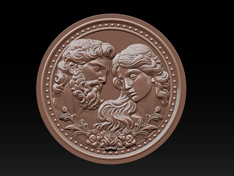 Eternal Love Relief Model 3D 프린트 모델