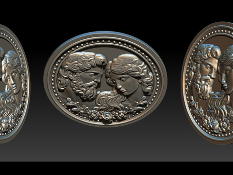 Eternal Love Relief Model 3D 프린트 모델