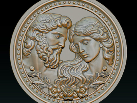 Eternal Love Relief Model 3D 프린트 모델