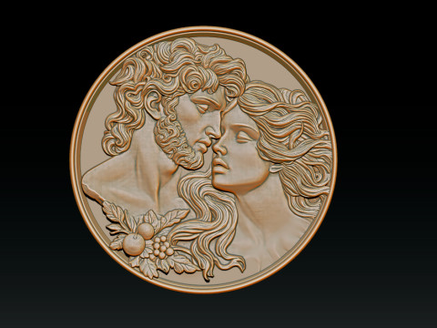 Eternal Love Relief Model Modelo de impresión 3D