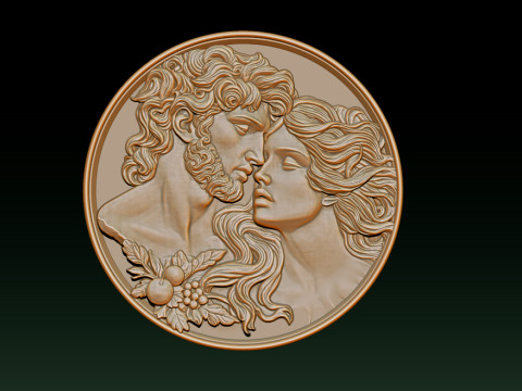 Eternal Love Relief Model Modelo de impresión 3D