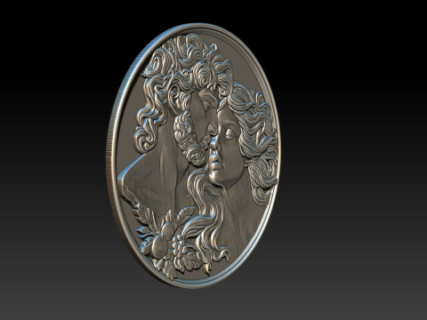 Eternal Love Relief Model Modelo de impresión 3D