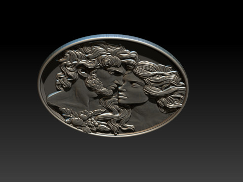 Eternal Love Relief Model Modelo de impresión 3D