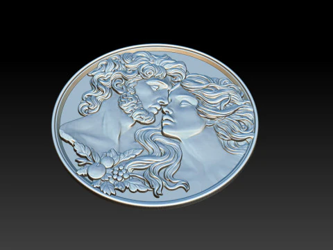 Eternal Love Relief Model 3D Print Model